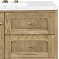 James Martin Vanities Laurent 36" Single Bathroom Vanity in Light Natural Oak with 3 cm White Zeus Quartz Top and Rectangular Sink, , large