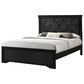 Crown Mark Amalia Full Bed with Nightstand in Black, , large