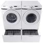 Samsung 4.5 Cu. Ft. Front Load Washer and 7.5 Cu. Ft. Electric Dryer with Sensor Dry Laundry Pair in White, , large