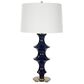 Uttermost Coil Table Lamp in Cobalt and Antique Brass, , large