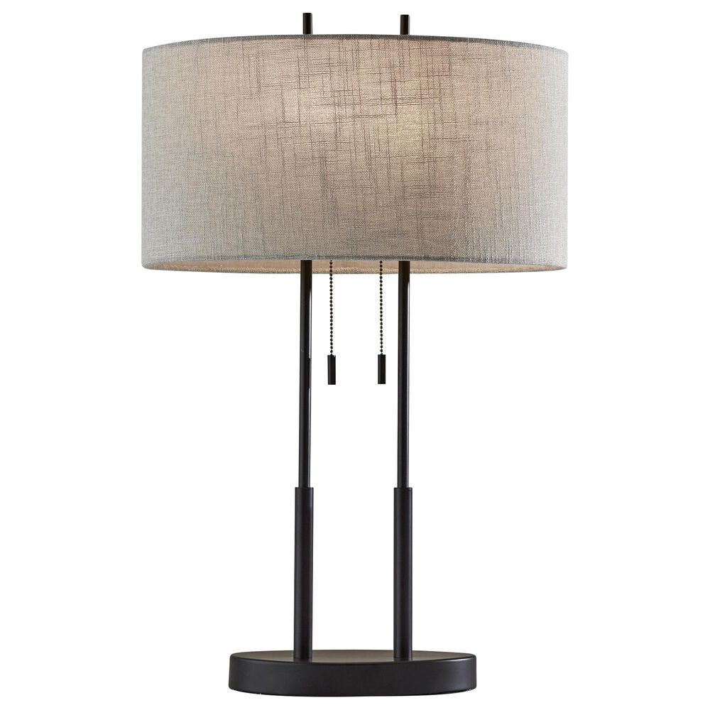 Adesso Duet Table Lamp in Antique Bronze, , large