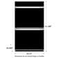 Monogram Minimalist 30" Electric Double Wall Oven in Stainless Steel, , large