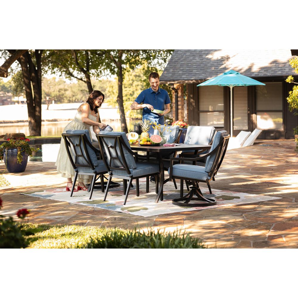 GatherCraft 7-Piece Dining Set in Splendor Denim, , large