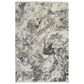 Nourison Balian 8" x 10" Silver and Black Area Rug, , large