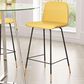 Zuo Modern Var Counter Stool in Yellow and Black, , large