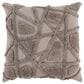 Rizzy Home 20" x 20" Polyester Filled Throw Pillow in Gray, , large