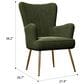 Emerald Home Furnishings Amera Accent Chair in Dark Green, , large