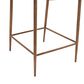 Home Trends & Design 17" Counter Stool with Brown Top Grain Leather, , large
