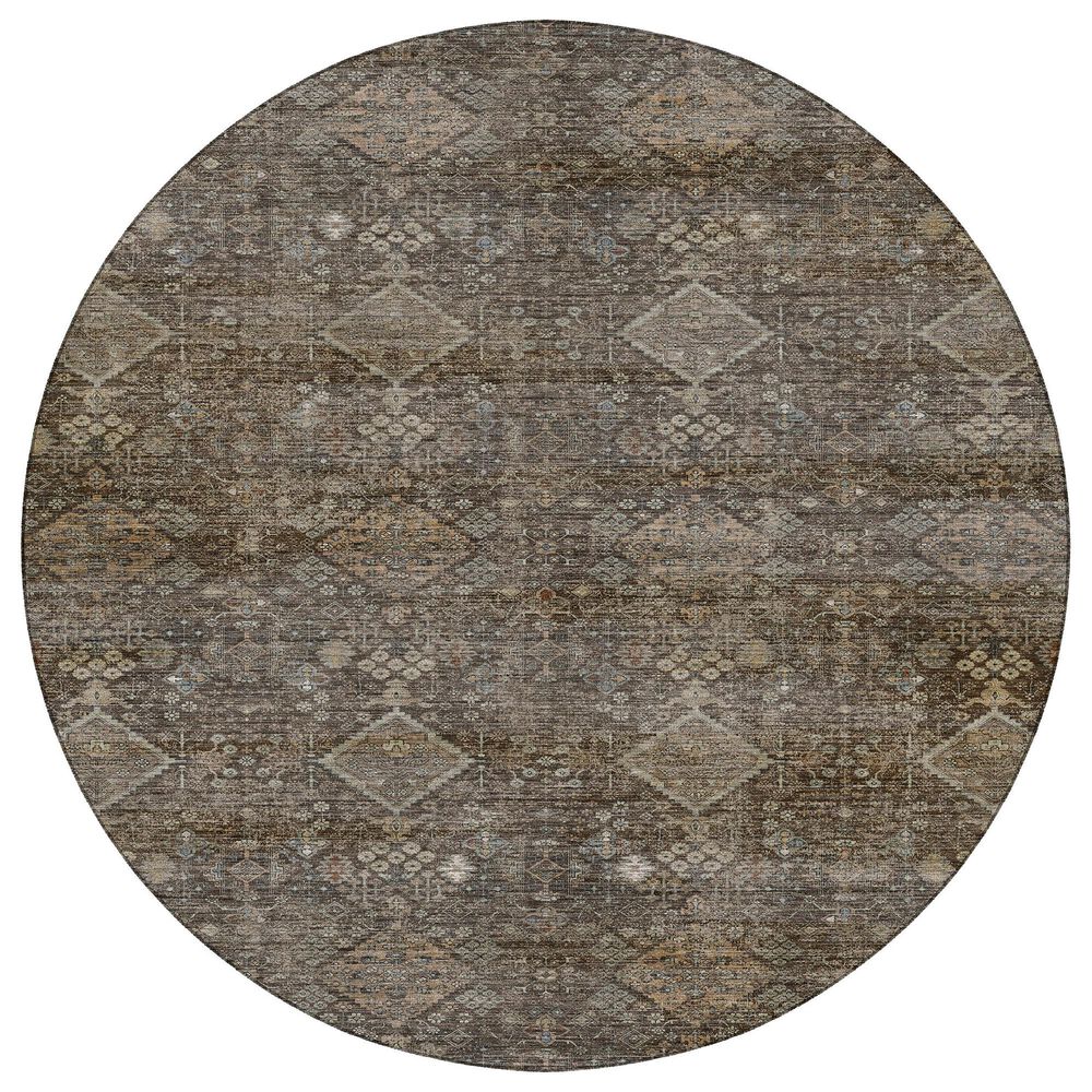 Dalyn Rug Company Aristo AR1 Chocolate 8" Round Area Rug, , large