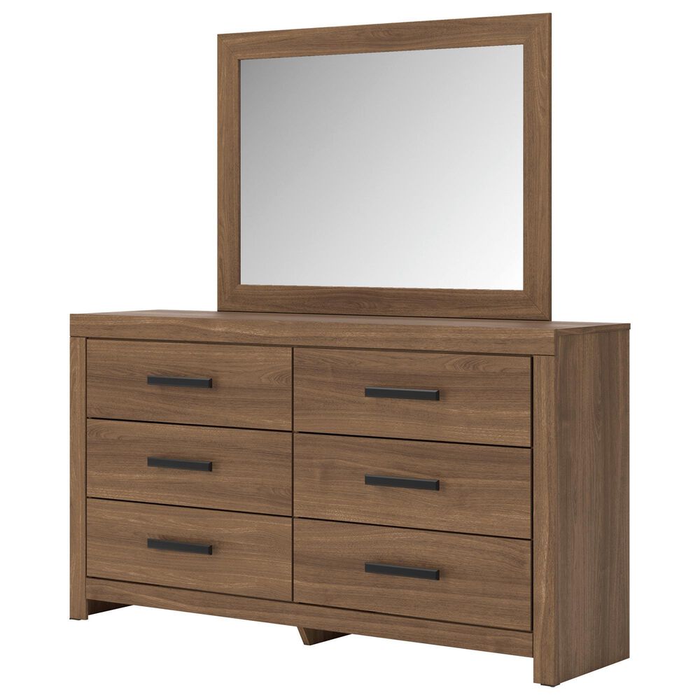 Ashley Broachmyn 6 Drawer Dresser and Mirror in Auburn, , large