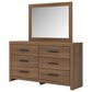 Ashley Broachmyn 6 Drawer Dresser and Mirror in Auburn, , large