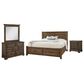 Viceray Collections Cool Rustic 4-Piece King Plank Bedroom Set with Storage in Mink, , large