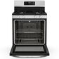 Midea 6.1 Cu. Ft. 4-Burner Freestanding Gas Range with Steam Cleaning in Stainless Steel, , large