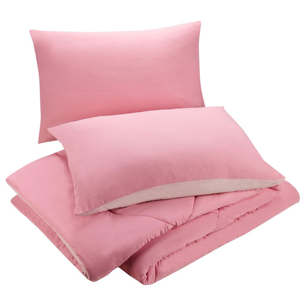 Peking Handicraft Olivia 2-Piece Full/Queen Comforter Set in Pink, , large