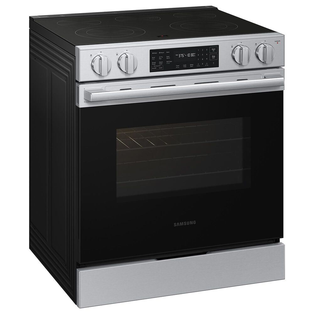 Samsung Bespoke 6.3 Cu. Ft. Smart Slide-In Electric Range with No-Preheat Air Fry Max in Stainless Steel, , large