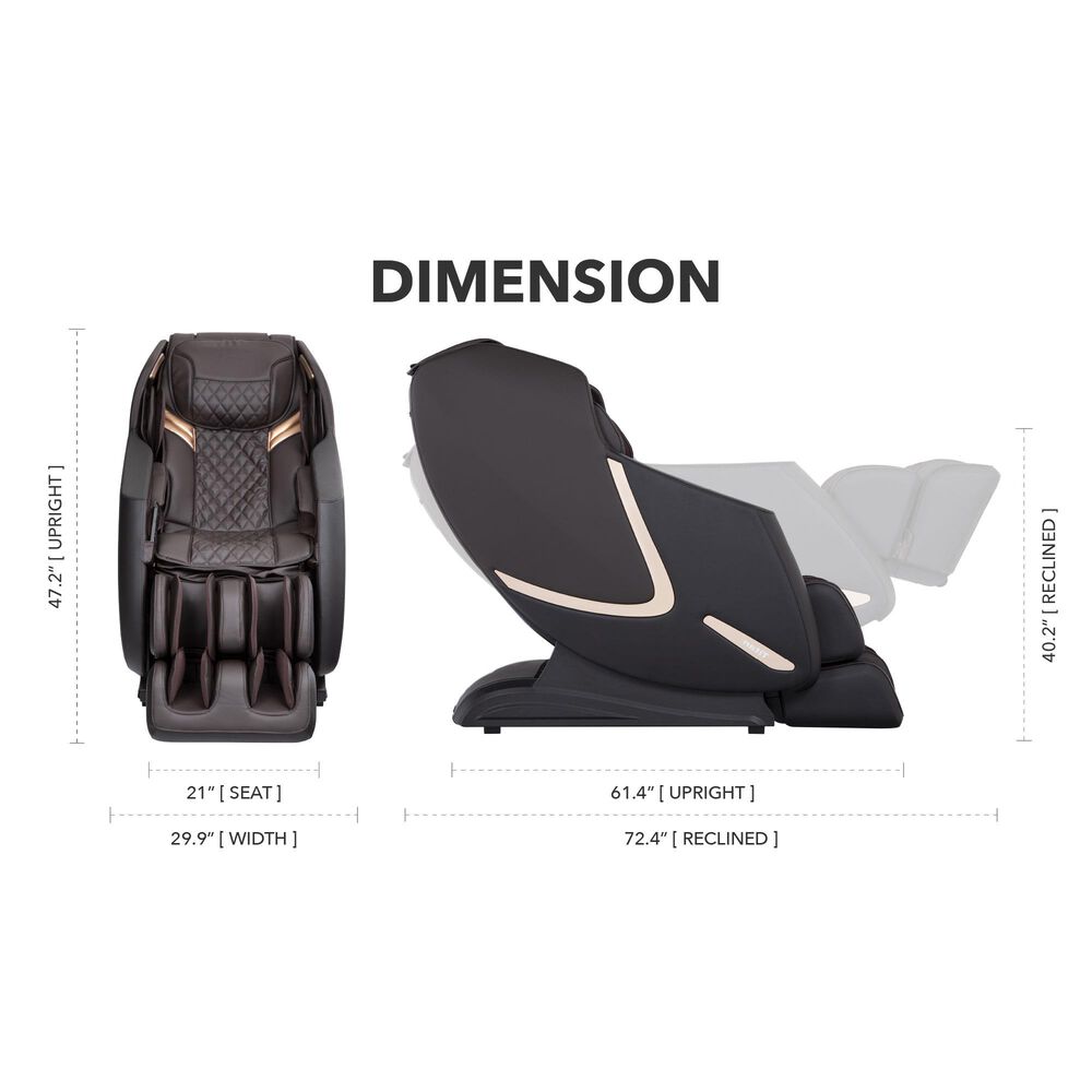 Osaki Titan 3D Pro Prestige Massage Chair in Brown NFM