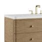 James Martin Allamari 48" Single Bathroom Vanity in Dune Mist with 3 cm White Zeus Silestone Top and Rectangular Sink, , large