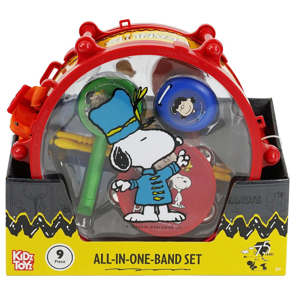 Peanuts 9-Piece All-in-One Band Musical Toy Set in Multicolor, , large