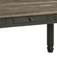 Ashley Tyler Creek 3-Drawer Dining Table in Antique Black and Weathered Oak - Table Only, , large