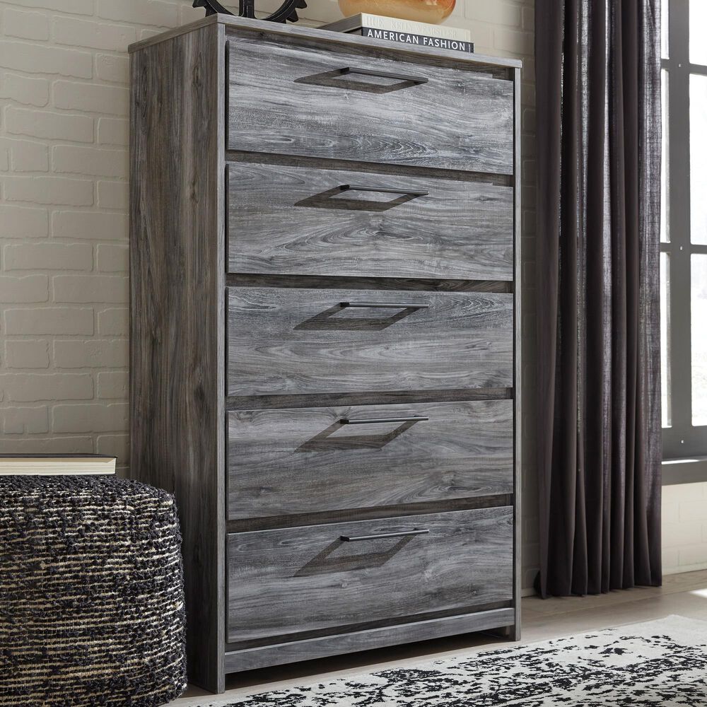 Ashley Baystorm 5 Drawer Chest in Smoke Gray, , large
