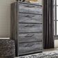 Ashley Baystorm 5 Drawer Chest in Smoke Gray, , large