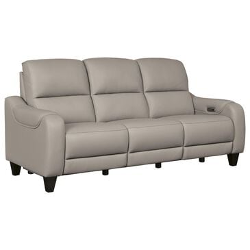 Ashley Mercomatic Power Reclining Sofa in Gray, , large