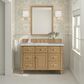 James Martin Vanities Lorelai 48" Single Bathroom Vanity in Light Natural Oak with 3 cm Eternal Jasmine Pearl Silestone Top, Rectangular Sink and FreePower Wireless Charger, , large