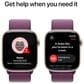 Apple Watch Series 10 GPS + Cellular 46mm Rose Gold Aluminum Case with Plum Sport Loop, , large
