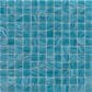 Emser Swirl Aqua 1" x 1" Square on 12" x 12" Glass Mosaic Sheet, , large