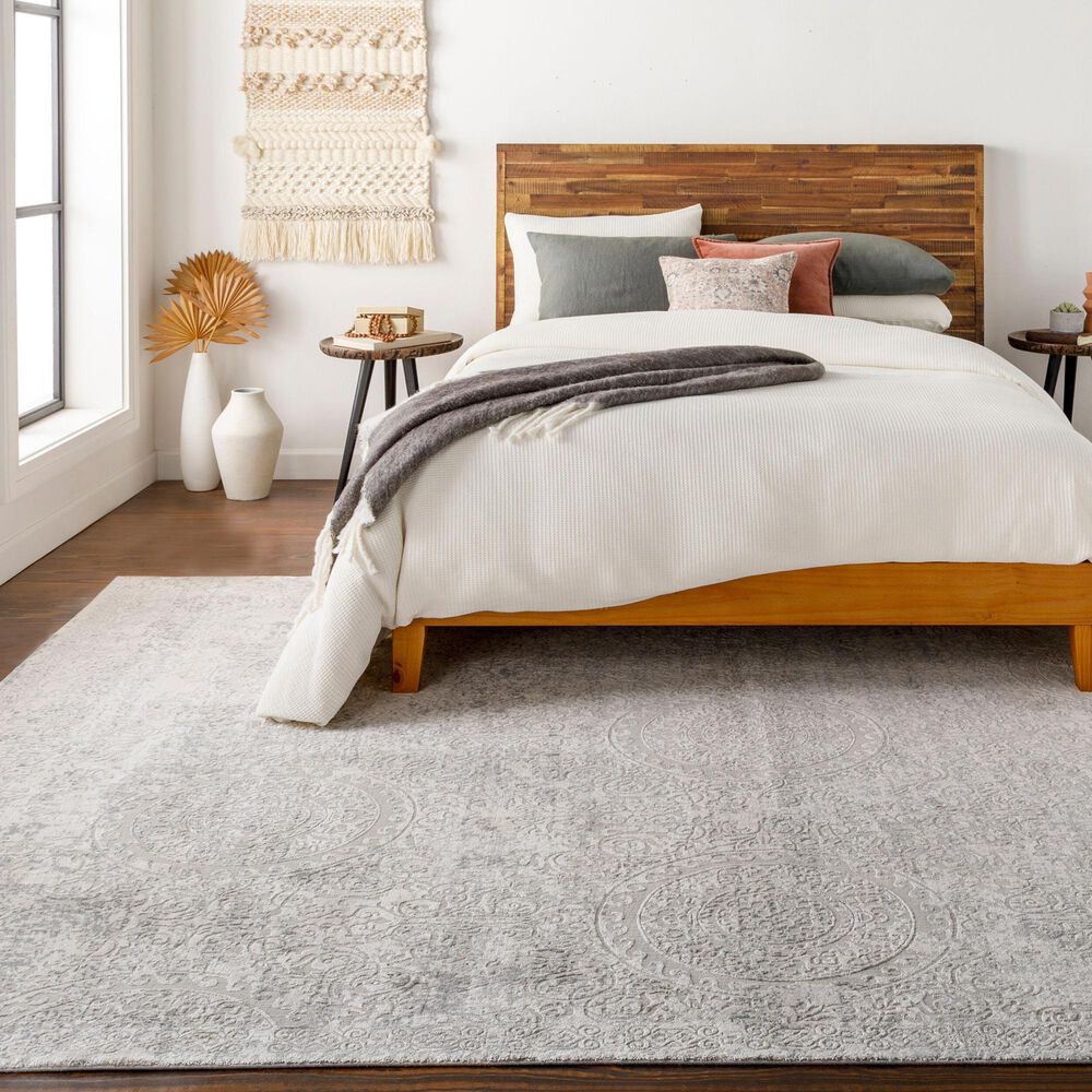 Surya Aisha AIS-2307 12&#39; x 15&#39; Light Gray and Off-White Area Rug, , large