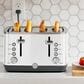 GE Appliances 4-Slice Toaster in White, , large