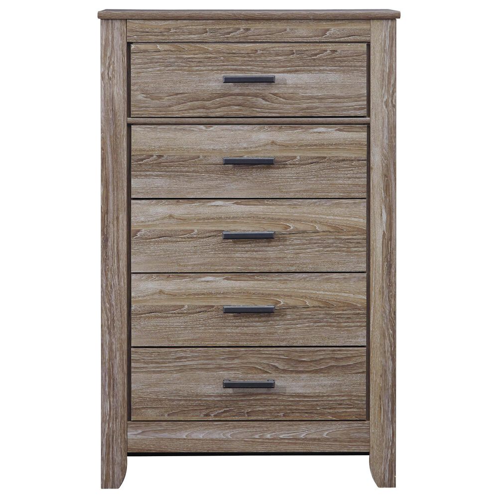 Ashley Zelen 5 Drawer Chest in Warm Gray, , large