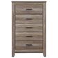 Ashley Zelen 5 Drawer Chest in Warm Gray, , large