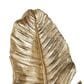 Maple and Jade 47" x 14" x 3" Polystone Bird Large Feather Wall Decor in Gold, , large