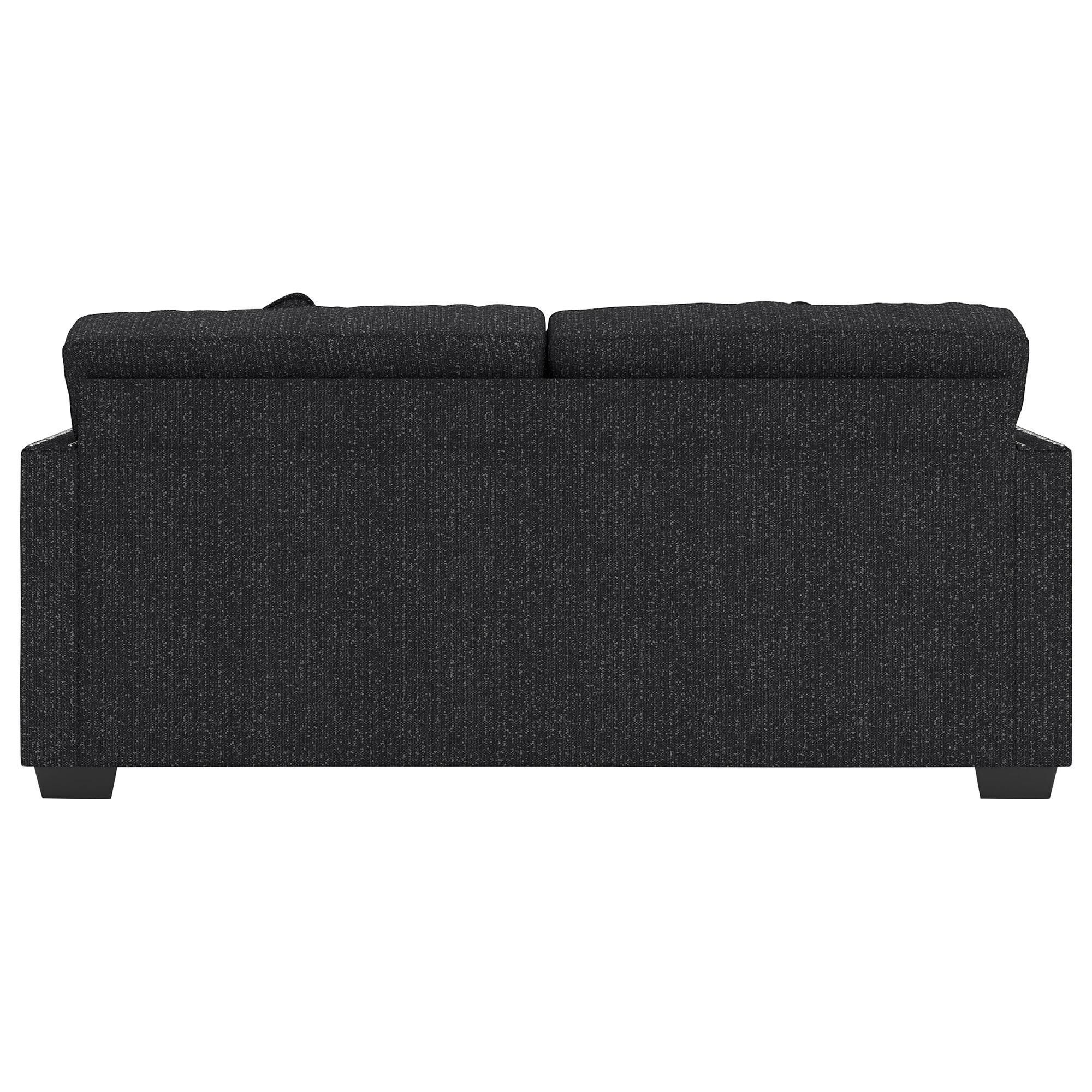 Ashley Jasmine Peaks Stationary Sofa in Coal