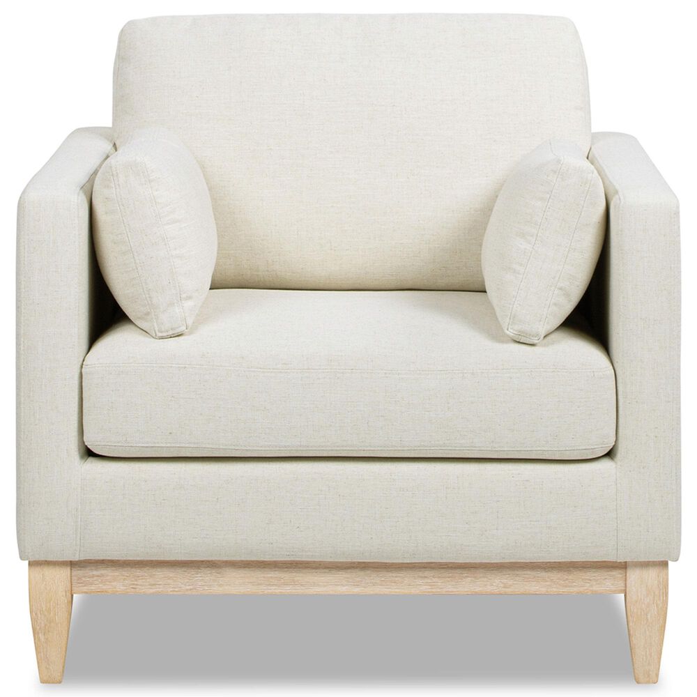 Jennifer Taylor Home Knox Accent Arm Chair in Flax White, , large