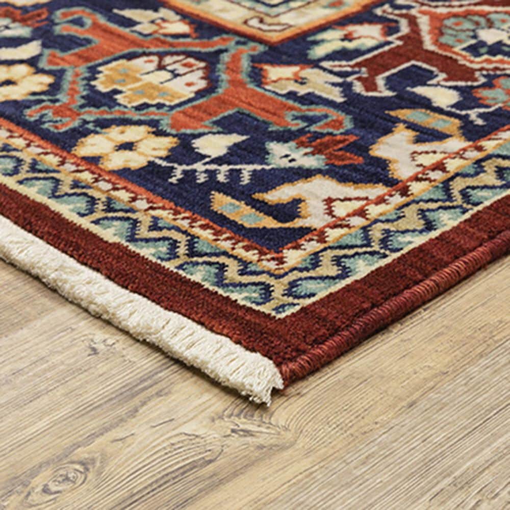 Oriental Weavers Lilihan Oriental 2062R 2&#39;6&quot; x 12&#39; Red and Blue Runner, , large