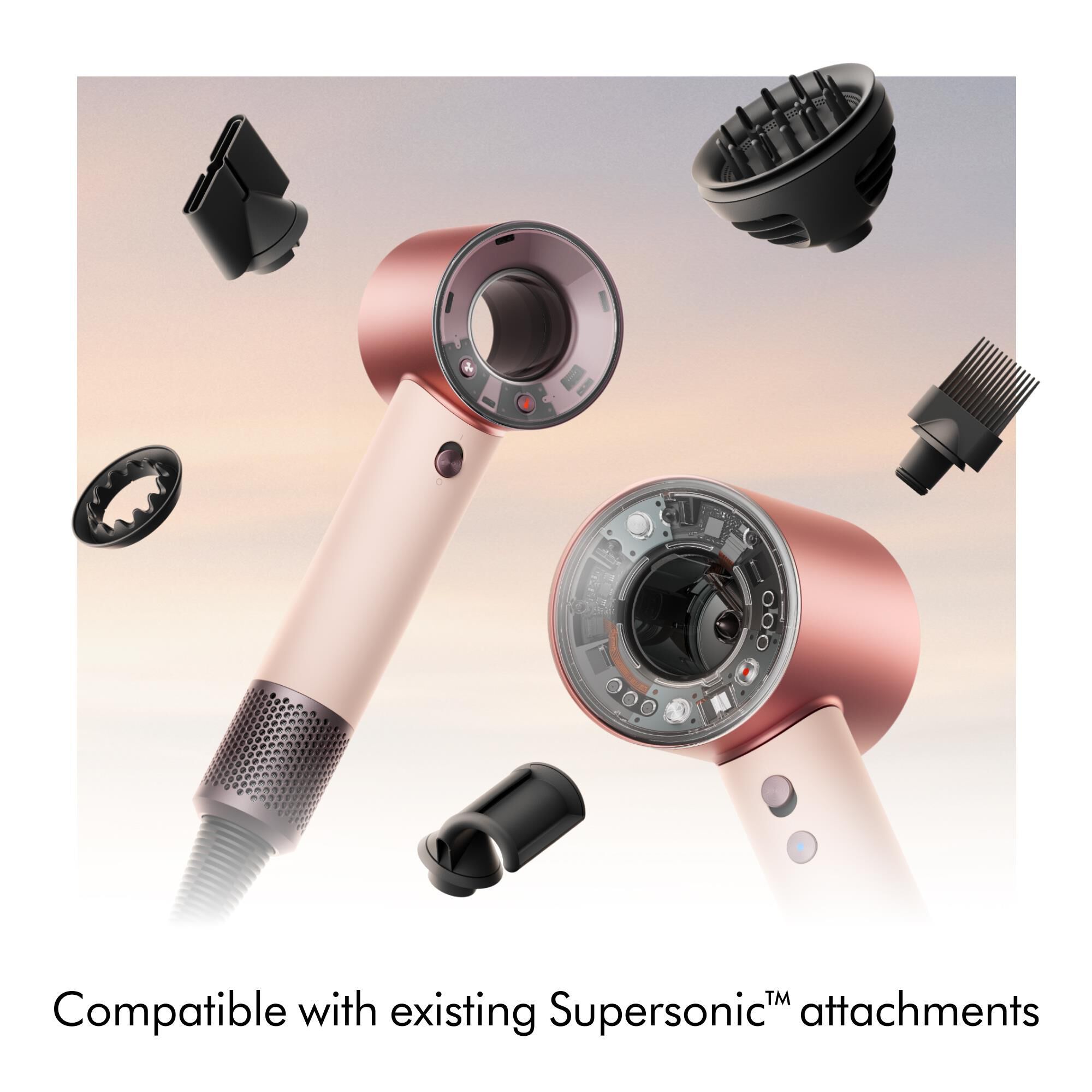 Dyson Supersonic Travel Hair Dryer in Ceramic Pink and Rose Gold