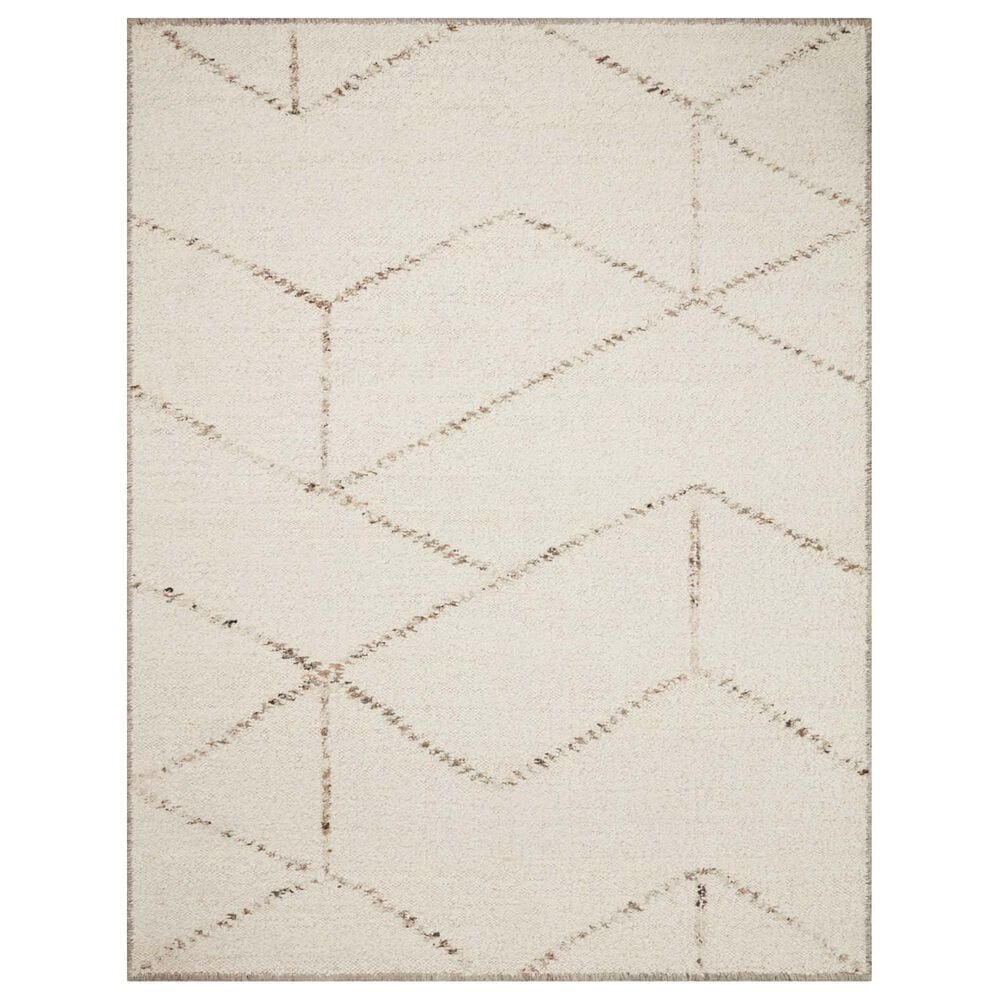 Loloi Wylder 4" x 6" Ivory and Bark Area Rug, , large