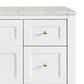 James Martin Vanities Breckenridge 60" Single Bathroom Vanity in Bright White with 3 cm Eternal Jasmine Pearl Quartz Top, Rectangular Sink and FreePower Wireless Charger, , large