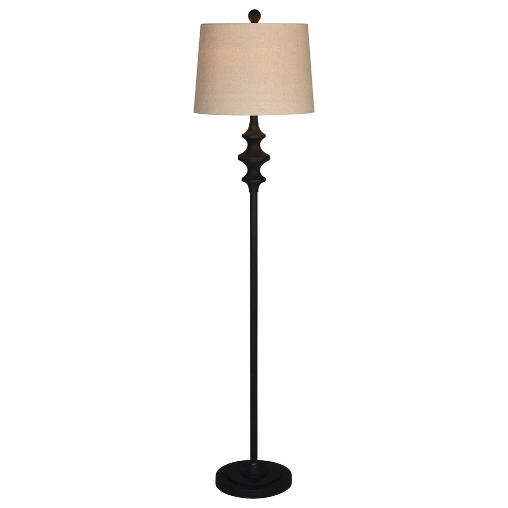 Southern Lighting Thaddeus Floor Lamp in Black, , large