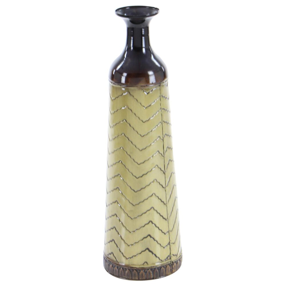 Maple and Jade Chevron Vase in Red, Grey and Yellow &#40;Set of 3&#41;, , large