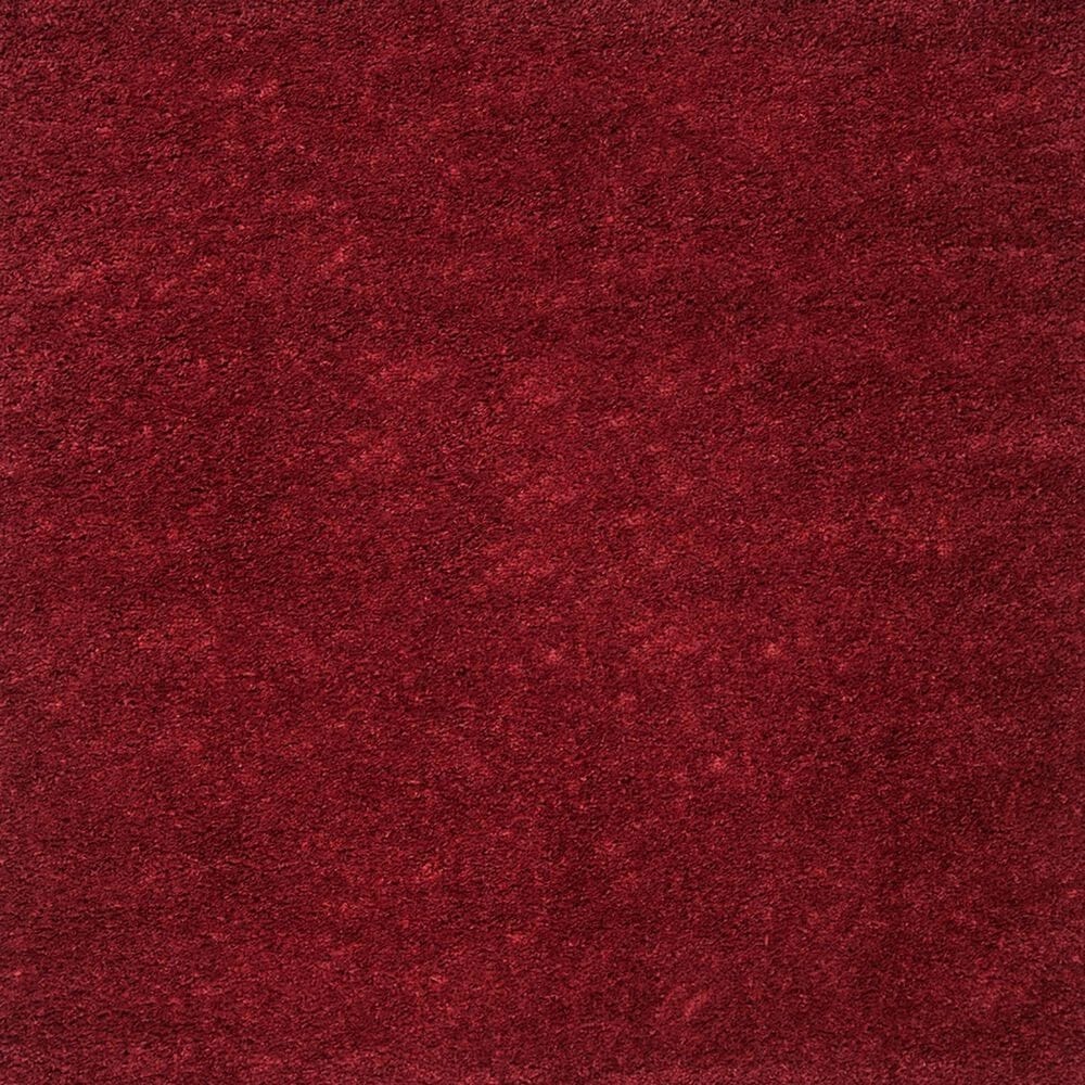 Safavieh August Shag 8&#39;6&quot; Round Burgundy Area Rug, , large