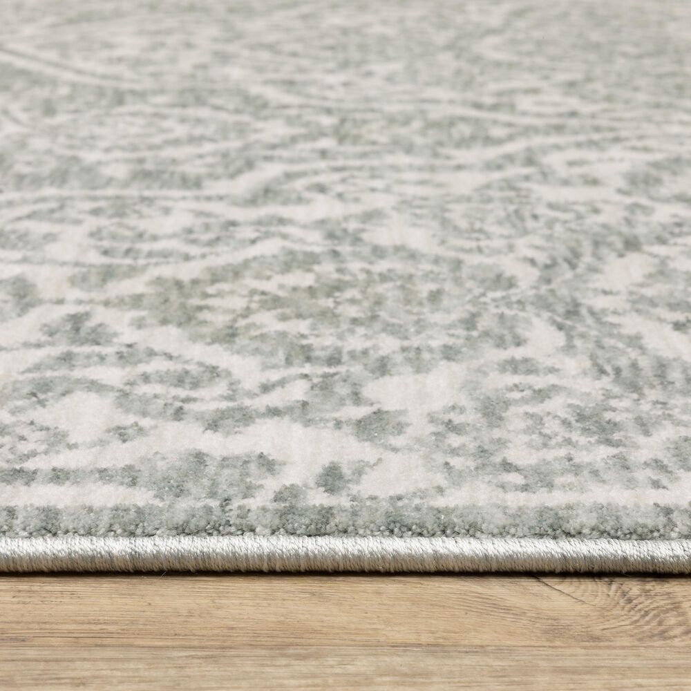Oriental Weavers Echo Green and Ivory 7&#39;10&quot; x 10&#39;10&quot; Area Rug, , large