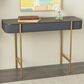 Maple and Jade Console Table in Black and Gold, , large
