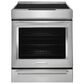 KitchenAid 2-Piece Kitchen Package with 6.4 Cu. Ft. Slide-In 4-Element Electric Range and 1.1 Cu. Ft. Over-The-Range Microwave Oven in Stainless Steel, , large