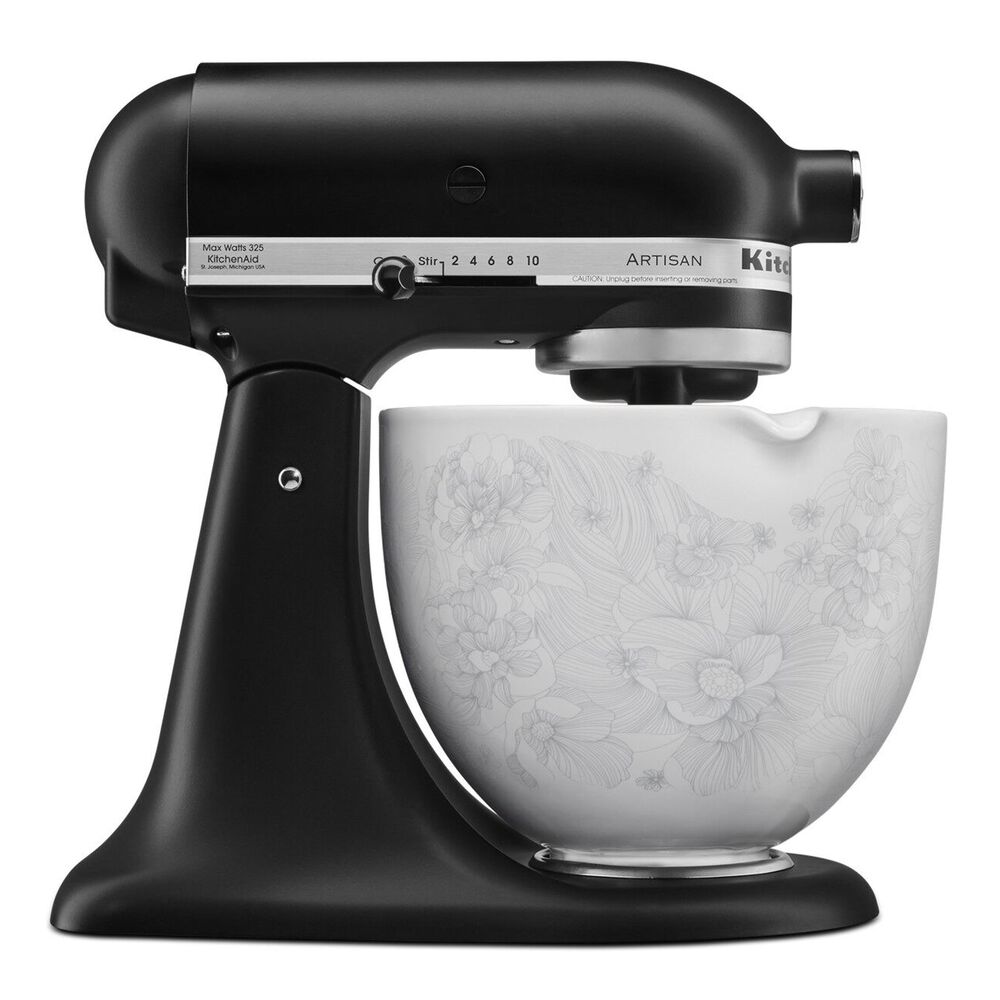 KitchenAid 5 Quart Whispering Floral Ceramic Bowl Nebraska Furniture Mart