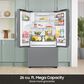 Samsung Bespoke AI 25.5 Cu. Ft. French Door Refrigerator in Fingerprint Resistant Stainless Steel, , large