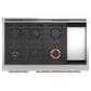 Cafe 8.25 Cu. Ft. Freestanding Dual Fuel Range with Double Oven in Matte White and Brushed Bronze, , large