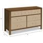 DaVinci Eloise 7-Drawer Dresser in Natural Walnut and Sand, , large